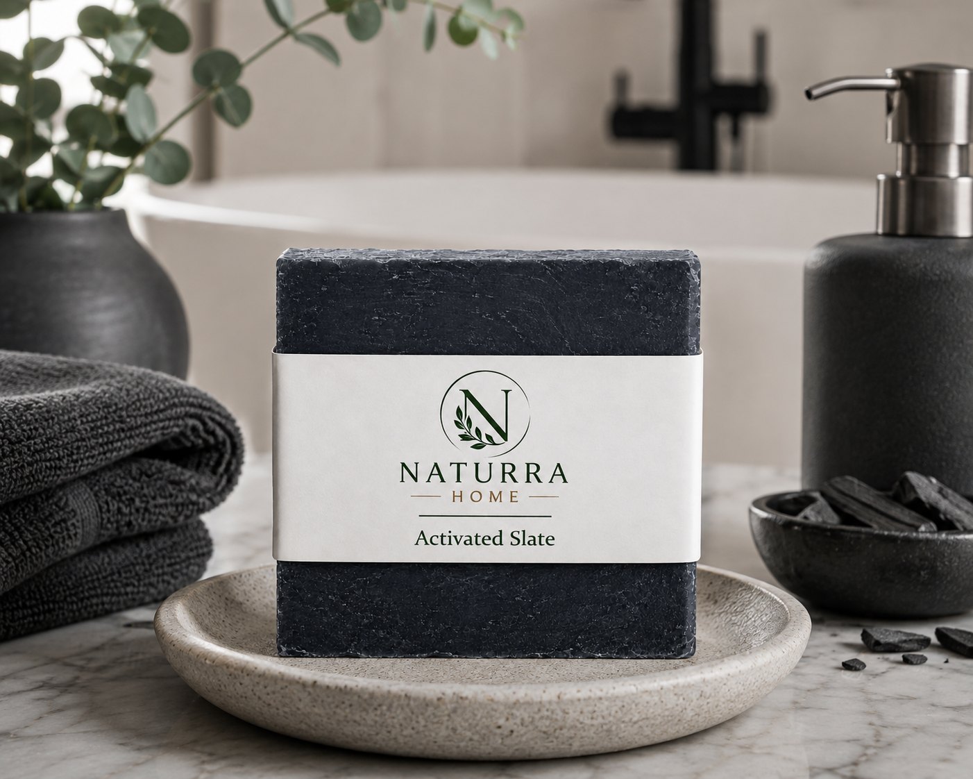 ACTIVATED SLATE — Activated Charcoal Artisan Bar