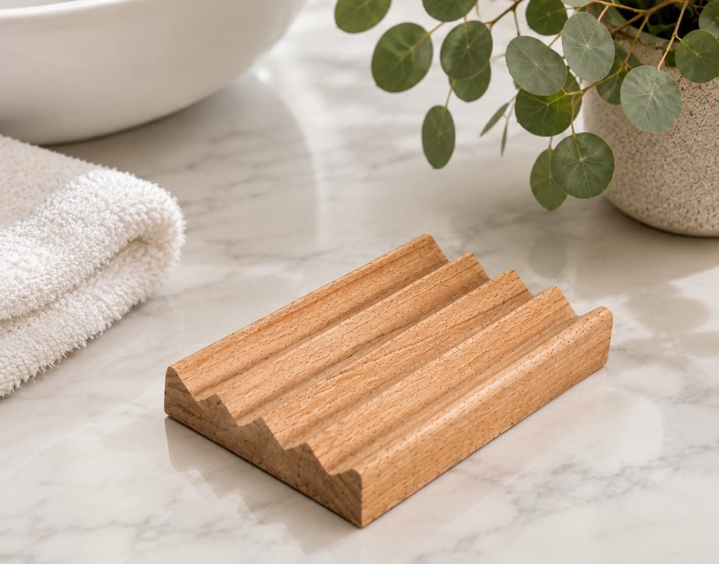 Handcrafted Alder Soap Tray — Accessory