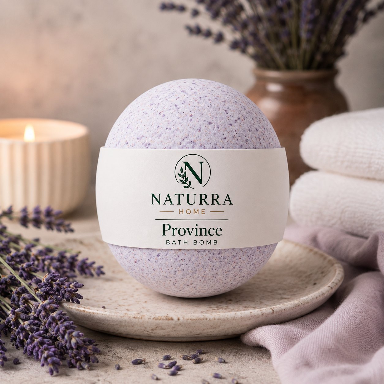 PROVENCE UNWIND — Lavender Essential Oil Bath Bomb